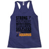 Strong Independent Motivated Aquarius Racerback Tank