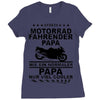 motorrad papa Ladies Fitted T-Shirt