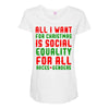 all i want for christmas Maternity Scoop Neck T-shirt
