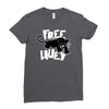 free huey Ladies Fitted T-Shirt