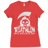 triathlon until death separate Ladies Fitted T-Shirt