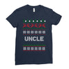ugly christmas uncle Ladies Fitted T-Shirt