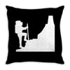 mountain hiker Throw Pillow