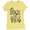 trick or treat halloween Ladies Fitted T-Shirt