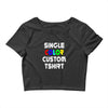 single color custom t shirt Crop Top