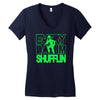 everyday im shufflin lmfao party rock shuffling Women's V-Neck T-Shirt