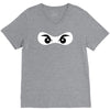 ninja mask eyes martial arts novelty V-Neck Tee