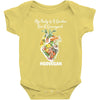 my body is a garden, not a graveyard black Baby Bodysuit
