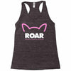 pussy roar - women's march alliance white logo Racerback Tank
