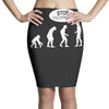 banksy funny human evolution indie Pencil Skirts