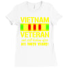 vietnam veteran Ladies Fitted T-Shirt