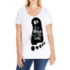 eat drink and be scary 2 Ladies Curvy T-Shirt