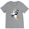 unicorn and human best friends V-Neck Tee