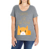 cattfeine mug Ladies Curvy T-Shirt