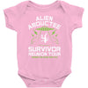 alien abductee survivor tour ufo nerd geek comic funny Baby Bodysuit