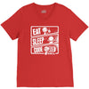v3 eat sleep code V-Neck Tee