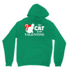 my cat is my valentine (2) Hoodie