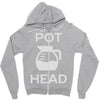 pot head coffee lover Zipper Hoodie