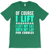 cat cats lift lifting fitness T-Shirt