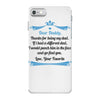 Dear Daddy, Thanks for Being my Dad Baby Boy Letter to Father iPhone 7 Case