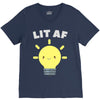 lit af kawaii light bulb V-Neck Tee