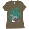 I WAS NORMAL 3 DOGS AGO Ladies Fitted T-Shirt