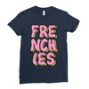 donut frenchies Ladies Fitted T-Shirt