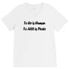 to err is human funny t shirt pirate humor parody s 3xl V-Neck Tee
