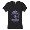 I am a Hodgkins Cancer Survivor - What's Your Superpower? Women's V-Neck T-Shirt