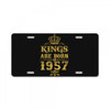 kings are born in 1957 License Plate