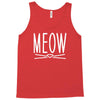 meow cute cat face Tank Top