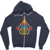 lite brite Zipper Hoodie