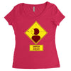 head shot Women's Triblend Scoop T-shirt