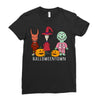 Hallowentown Lock Shock And Barrell Ladies Fitted T-Shirt