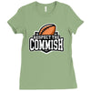 respect the commish fantasy football Ladies Fitted T-Shirt