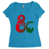 dungeons dragons logo Women's Triblend Scoop T-shirt