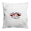 May Peeking Out Baby Girl Throw Pillow