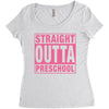 straight outta preschool Women's Triblend Scoop T-shirt