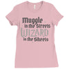 muggle in the streets, wizard in the sheets Ladies Fitted T-Shirt