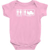drums   problem solved   mens funny Baby Bodysuit