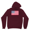 t-rex vintage american flag Unisex Hoodie