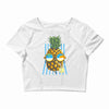 pineapple sunbathe Crop Top