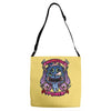 knowledge and power Adjustable Strap Totes