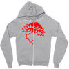 olympiakos logo greek soccer Zipper Hoodie