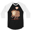 french toast kiss 3/4 Sleeve Shirt