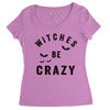 witches be crazy Women's Triblend Scoop T-shirt
