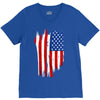sa distress flag cool american V-Neck Tee