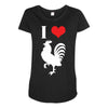 i love cock Maternity Scoop Neck T-shirt