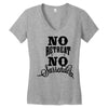 no retreat, no surrender. Women's V-Neck T-Shirt