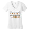 given enough coffee Women's V-Neck T-Shirt